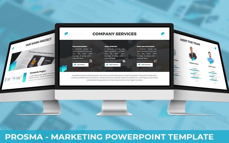 Prosma - Modèle Powerpoint Marketing