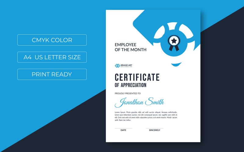 Simple Certificate Template