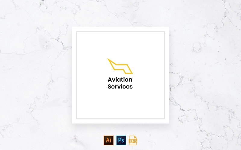 Gotowy do użycia szablon logo lotnictwa linii lotniczych