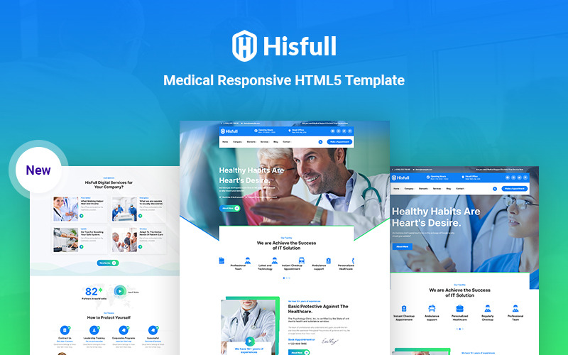 Hisfull - Modello di sito Web HTML5 reattivo medico