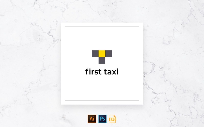 Modelo de logotipo de serviços de táxi pronto para uso