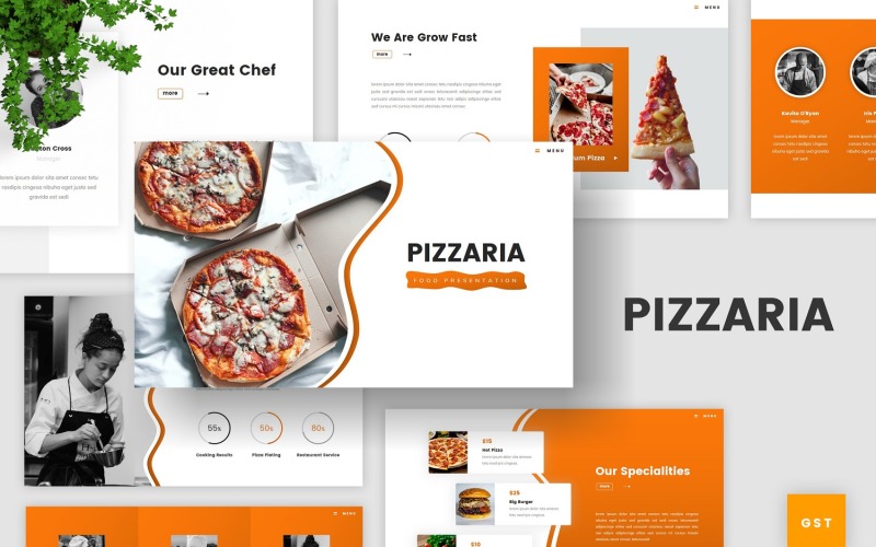 Pizzaria - Gyorsétterem Google Diák sablon