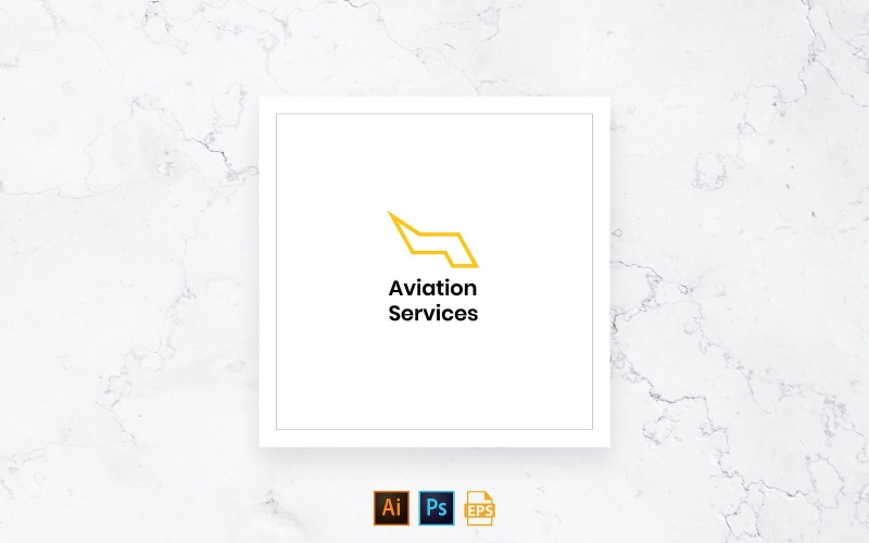Připraveno k použití Logo letecké společnosti pro leteckou dopravu