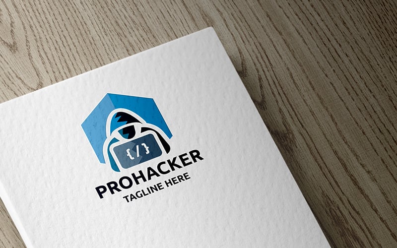 Pro Hacker Logo sjabloon