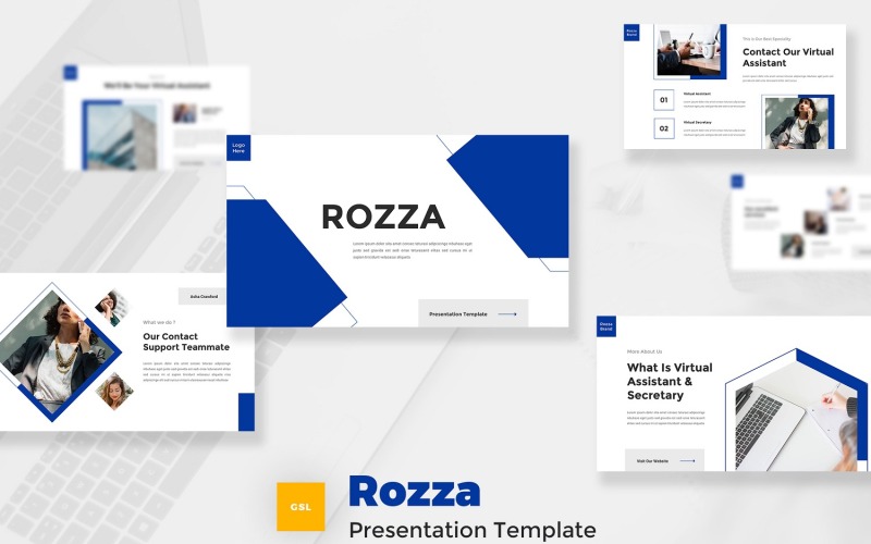 Rozza - Wirtualna asystentka i sekretarka Szablon Prezentacji Google