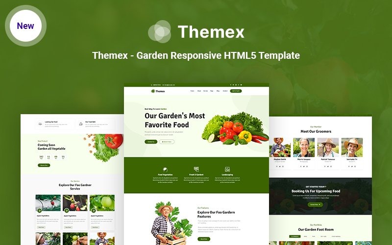 Themex - Garten Responsive HTML5 Website-Vorlage