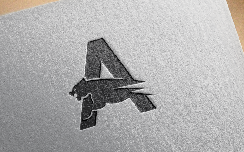 Tiger Letter A Logo Template