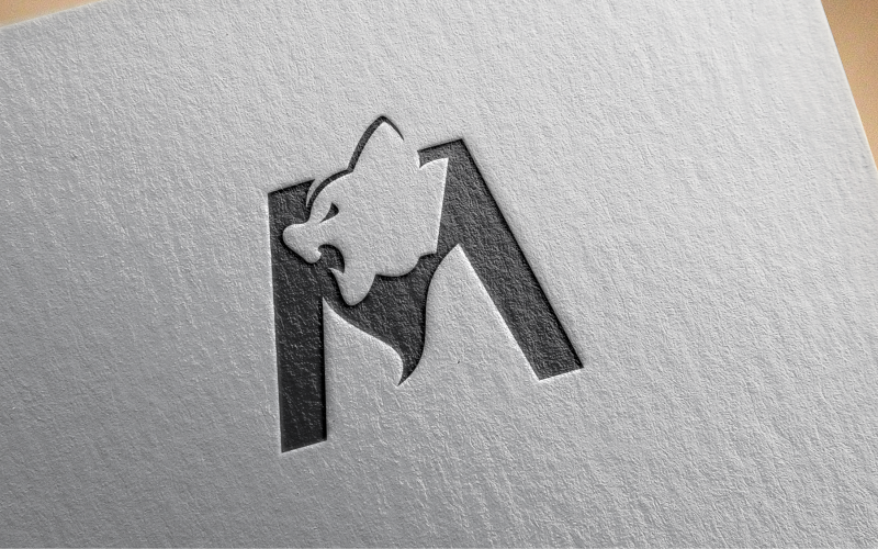 Tiger Letter M-logotypmall