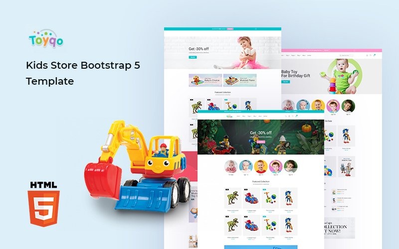 Toyqo - modelo de site Bootstrap 5 para loja infantil