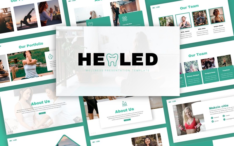 Healed - Wellness uniwersalny szablon programu PowerPoint