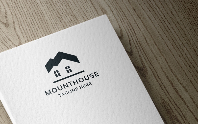 Modèle de logo Mount House