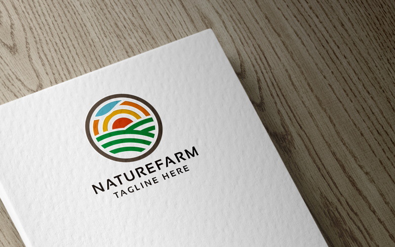 Modèle de logo Nature Farm