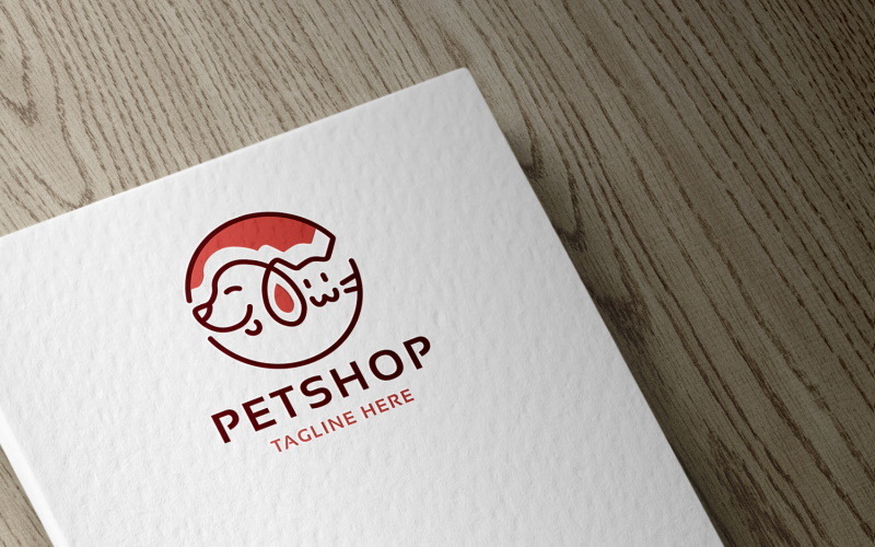 Plantilla de logotipo de Petshop