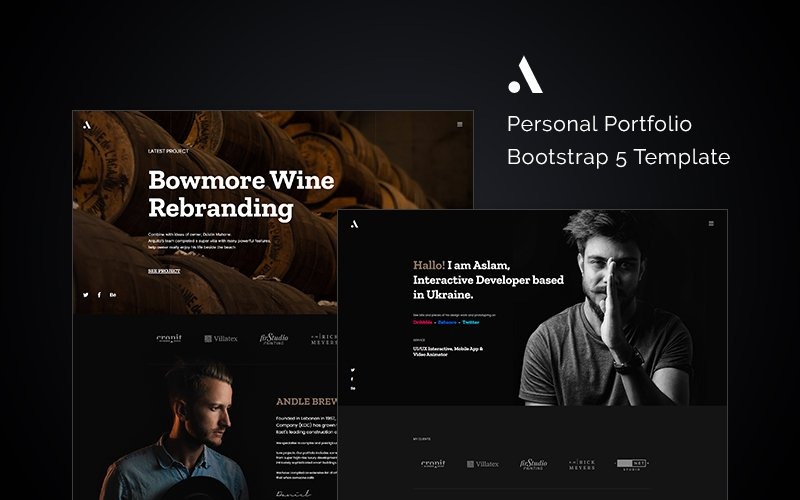 Andle - Šablona webových stránek Personal Portfolio Bootstrap 5