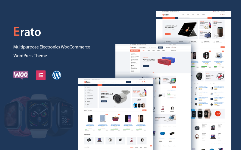 Erato - Tema de WordPress para WooCommerce de electrónica multipropósito