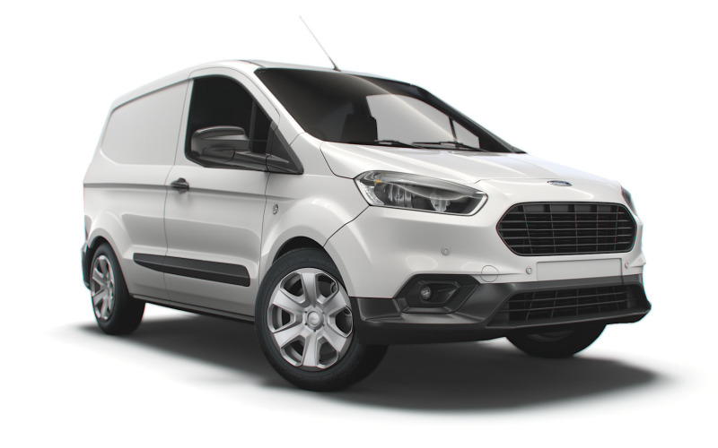 Modelo 3D 2020 da Ford Transit Courier Trend especificação do Reino Unido