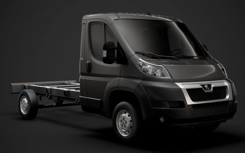 Peugeot Boxer Chassis Truck Single Cab 3800WB 2014 Modello 3D