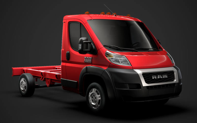Ram Promaster Chassis Truck Cabine Única 3450 WB 2020 Modelo 3D