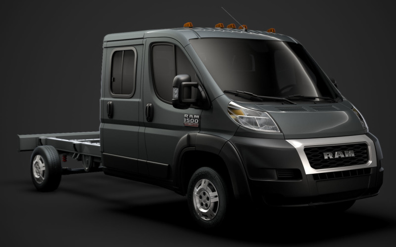 Ram Promaster Chassis Truck Crew Cab 4035 WB 2020 Modello 3D