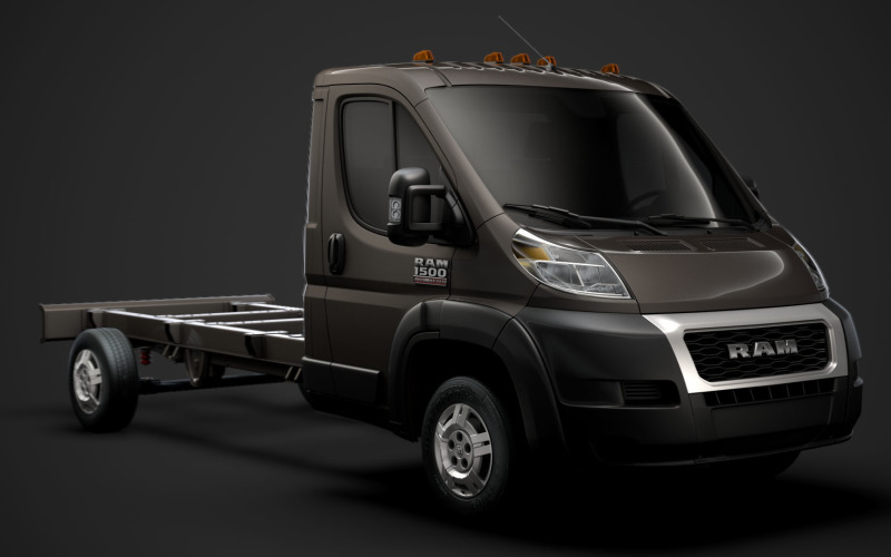 Ram Promaster Chassis Truck Single Cab 4035 WB 2020 Modello 3D