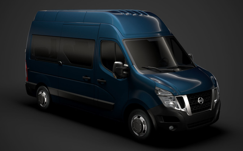 3D-модель Nissan NV 400 L2H3 Minibus 2020