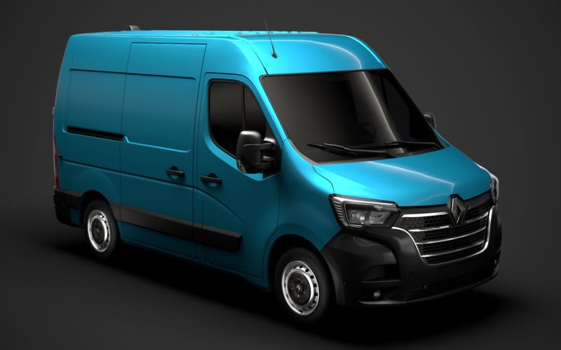 Model 3D Renault Master L1H2 Van 2020