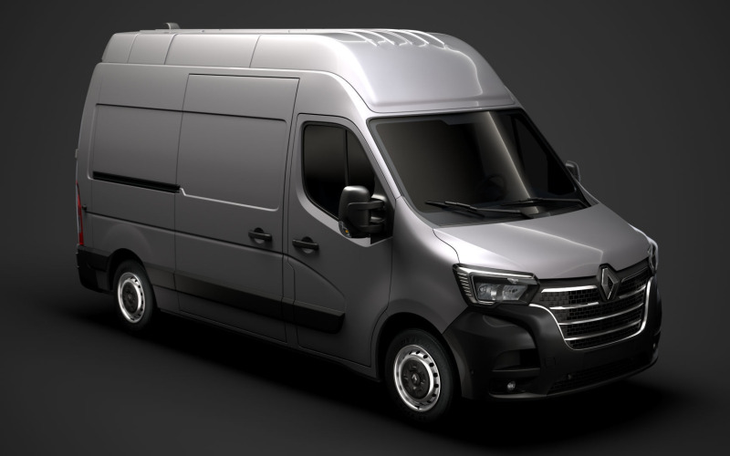Model 3D Renault Master L2H3 Van 2020