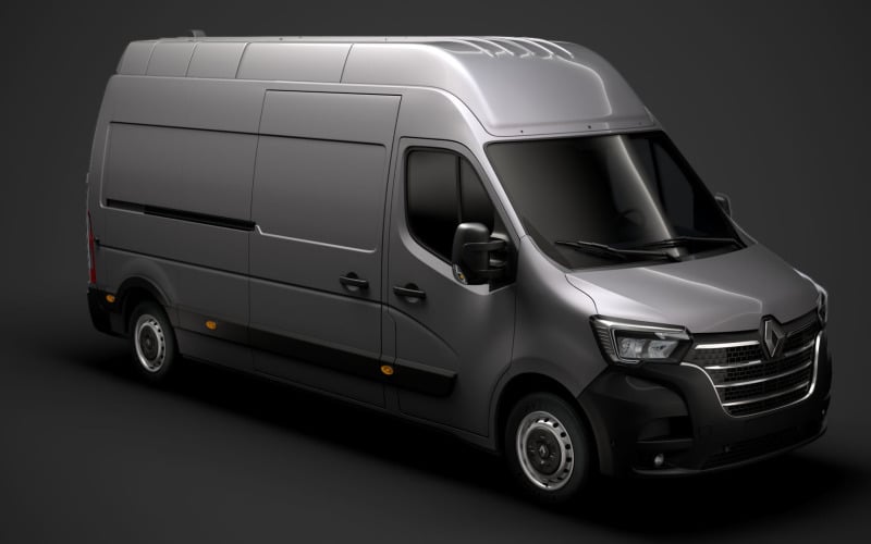 Model 3D Renault Master L3H3 Van 2020