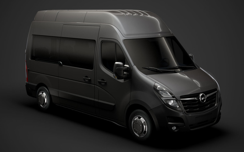 Opel Movano L2H3 Minibus 2020 Modelo 3D