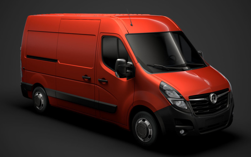 Vauxhall Movano L2H2 Van 2020 3D模型