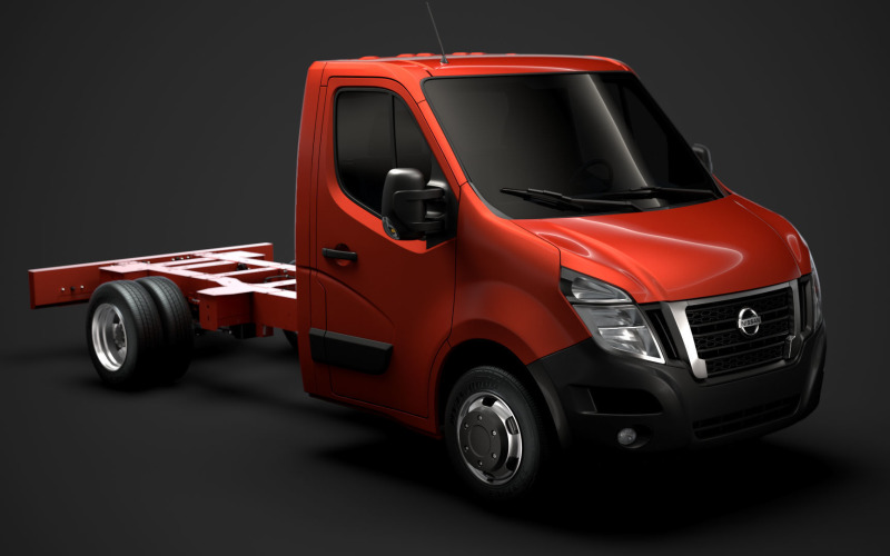 3D-модель шасі Nissan NV400 SingleCab DW E20 2020