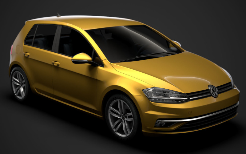 VW Golf TSI 5door Typ5G 2019 3D模型