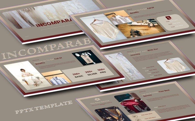 Niezrównane - Szablon prezentacji Google Slides w stylu mody