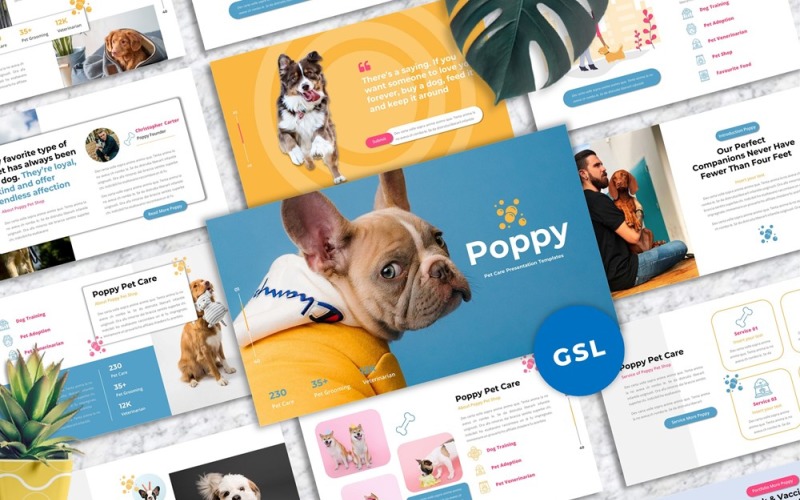 Poppy - Google Slide per la cura degli animali domestici