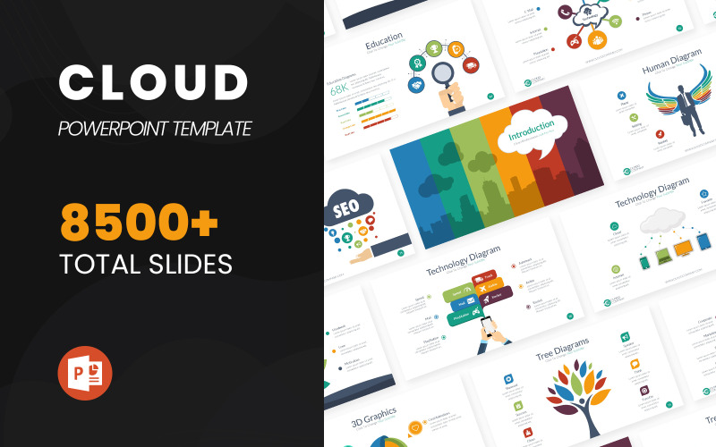 Cloud - Multifunctioneel PowerPoint-sjabloon