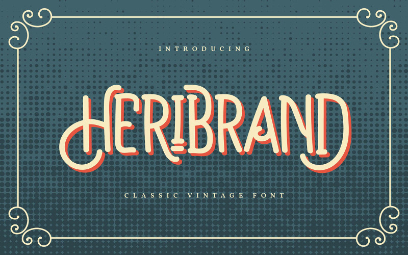 Heribrand | Klasické vintage písmo