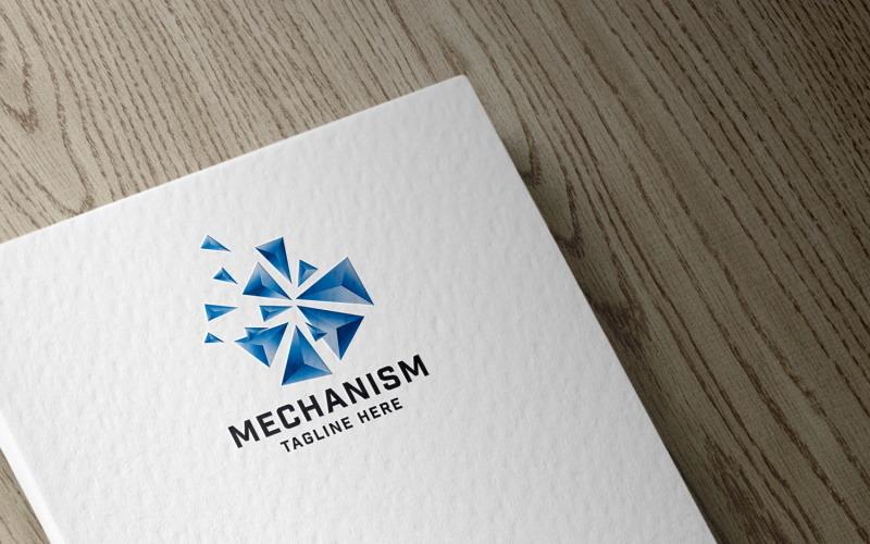 Шаблон логотипа механизма