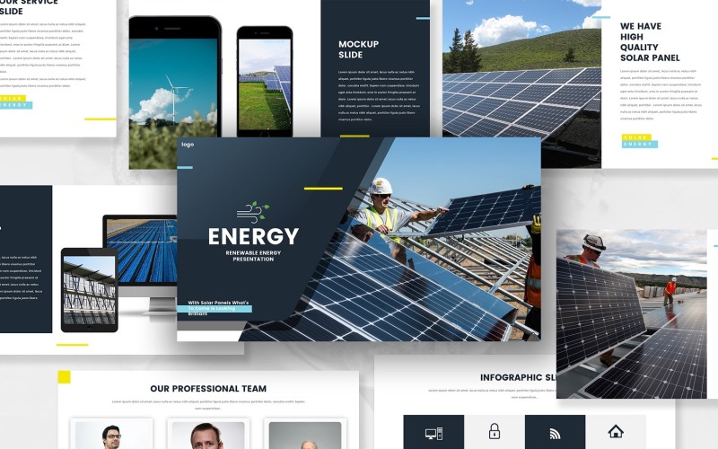 Energia - Modello di keynote sull'energia rinnovabile