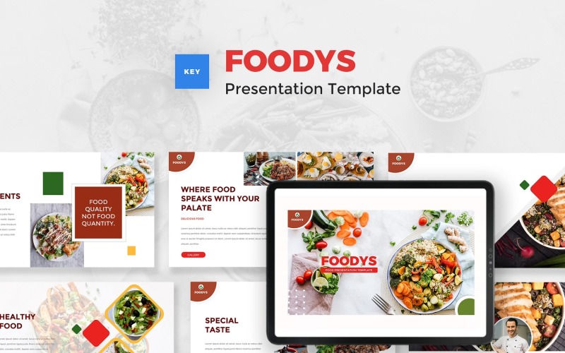 Foodys - Modelo de apresentação de alimentos