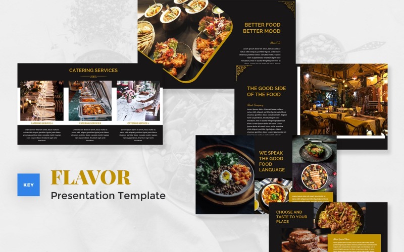Geschmack - Catering & Food Keynote Vorlage