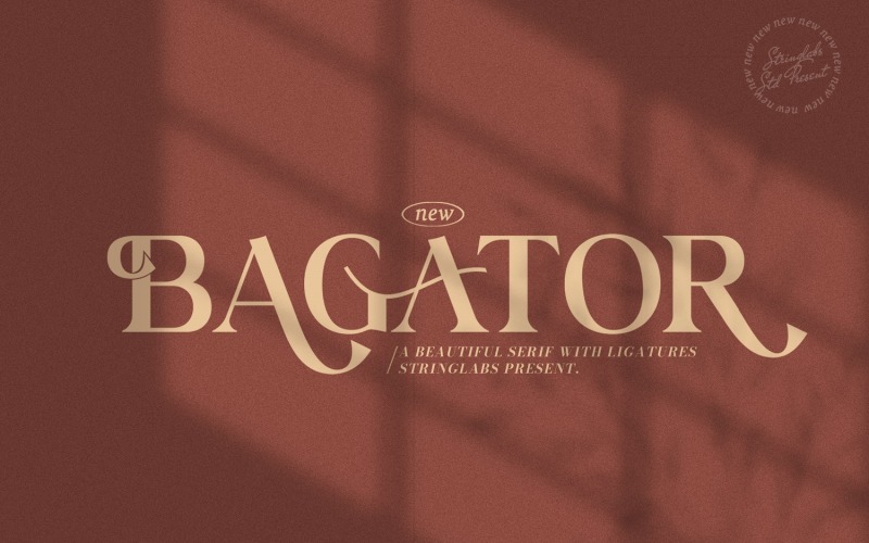 Bagator - класичний шрифт із зарубками