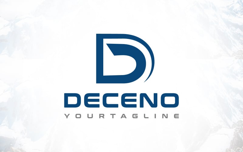 Conception de logo moderne avec lettre D