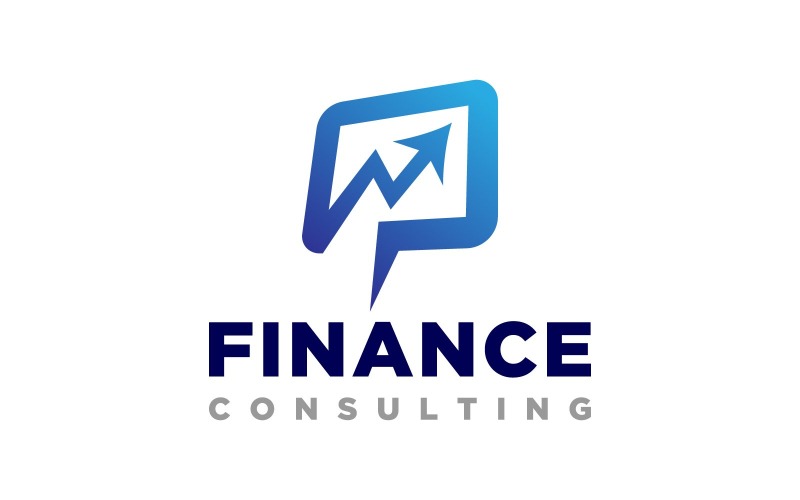 Diseño de logotipo de consultoría empresarial financiera