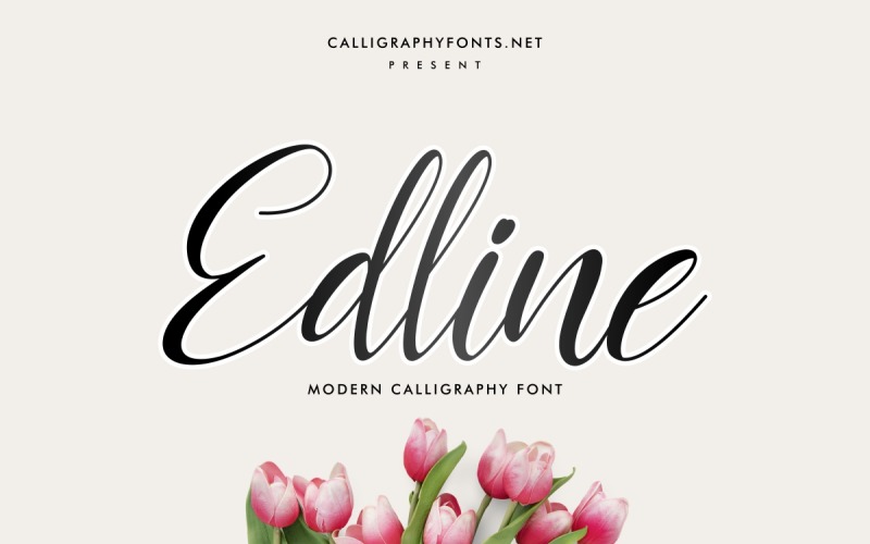 Edline kalligrafie lettertype
