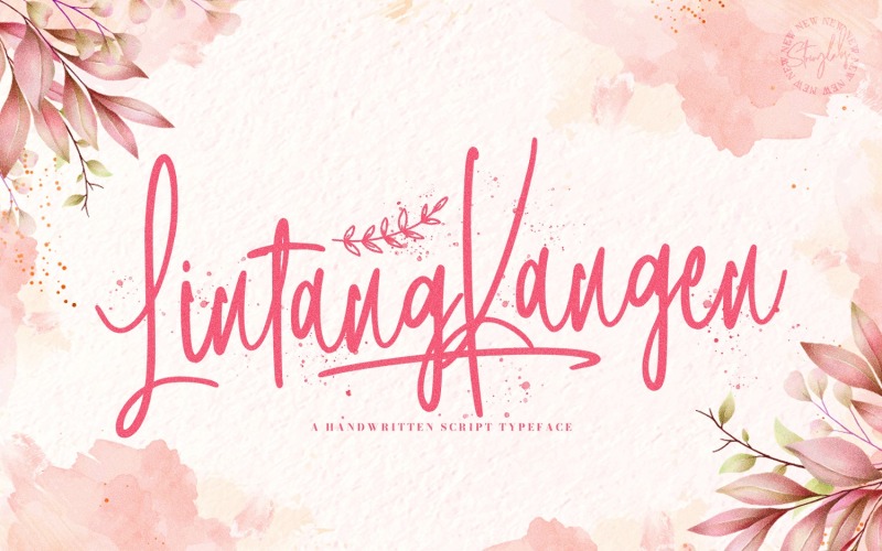 Lintang Kangen - Kézírásos betűtípus