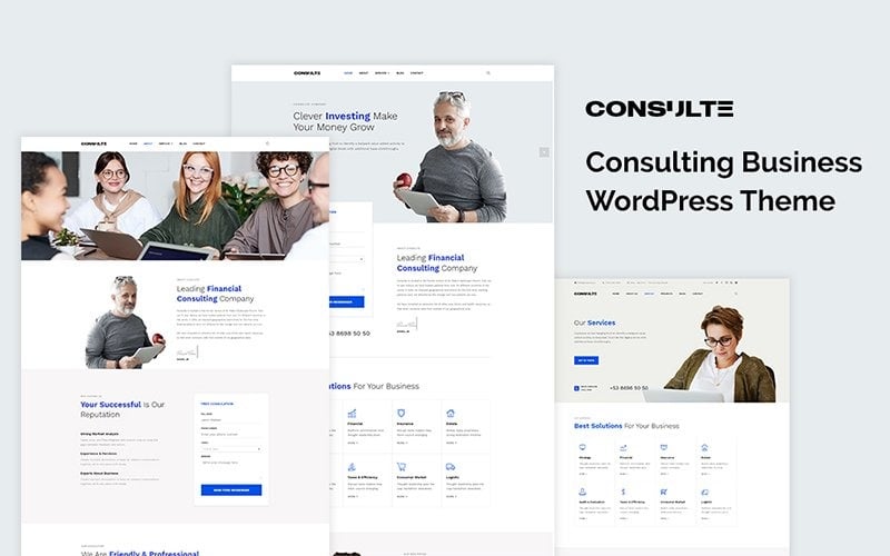 Consulte - Tema GRATUITO de WordPress para empresas de consultoría