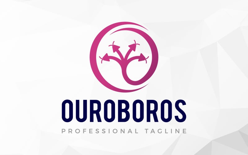 Dream Studio Mythic Ouroboros Schlangen-Logo-Design