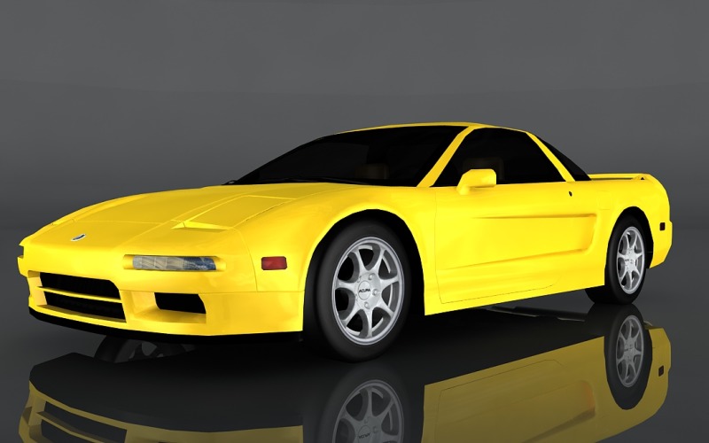 1997 Acura NSX modelo 3D