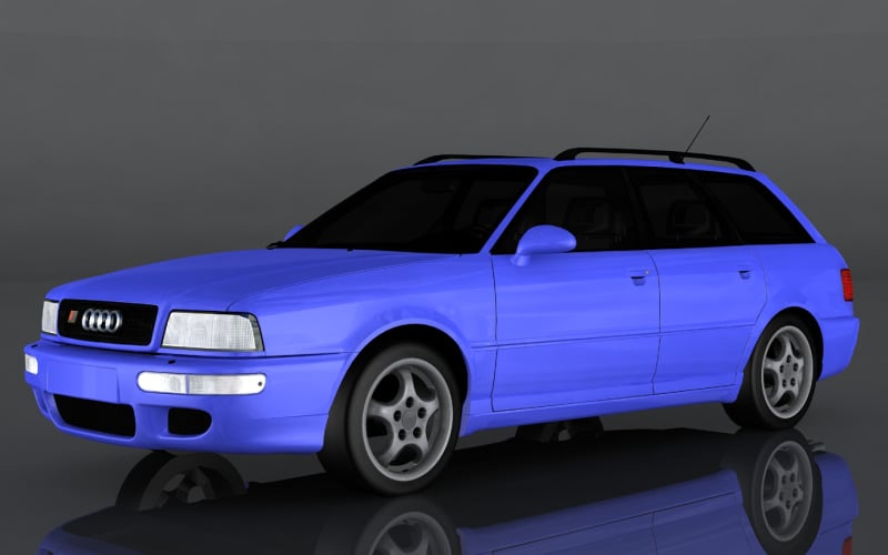 3D модель Audi RS2 1995 року випуску