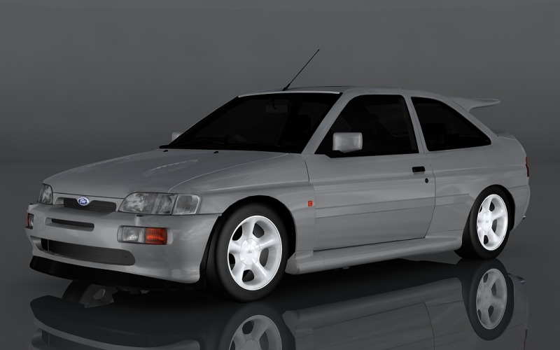 Model 3D Ford Escort z 1992 r
